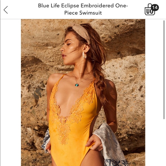 Blue Life Eclipse Embroidered One Piece Swimsuit from Urban Outfitters - Picture 6 of 10